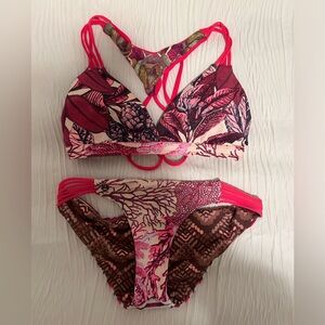 Maaji Mix & Match Reversible Coral Bikini